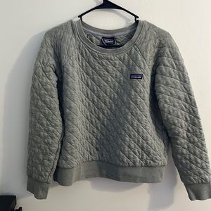 Patagonia womens green organic cotton quilt pullover